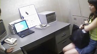 Heavy fuck for a Jap babe in hidden cam Japanese sex clip