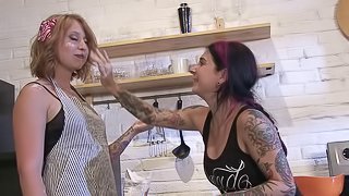 Joanna Angel directs porn with a pretty girl playing a housewife