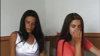 Sex with twins brunettes