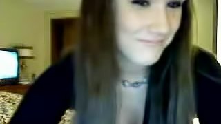 Young and beautiful on webcam