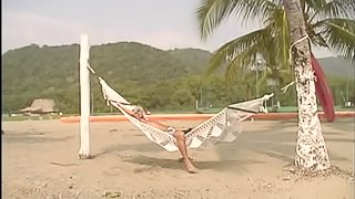 Gina Ryder enjoys oral sex and multiposition banging on a beach